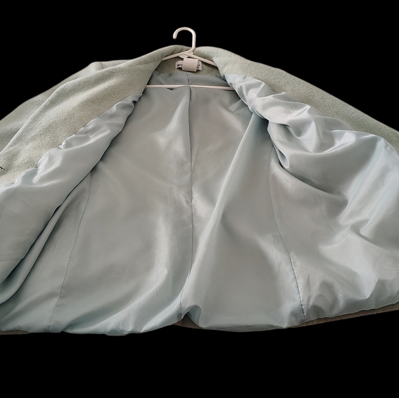 White Stag Women's Mint Green Blazer With Matching Turtle Neck Size 16 - Picture 7 of 15